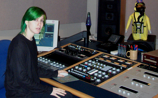 Wendy Levin working in Airshow's Studio C, Boulder, CO